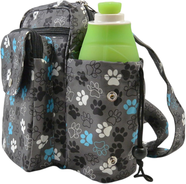 Konstanz Mandala 71049 – Gassitasche mit integriertem Flaschenhalter – Leckerlitasche für Hunde, was