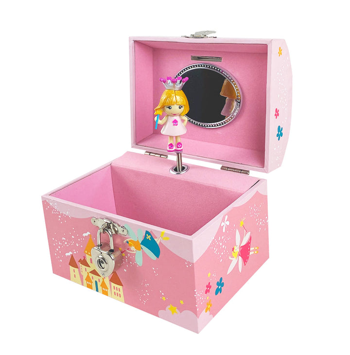 Trousselier S 83504 - Truhe Spardose/Spieluhr "Princess rosa" (Spieldose, Musikdose, Spieluhren) als