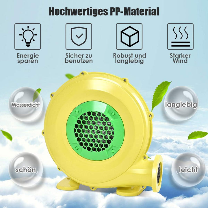 COSTWAY 350W Gebläse Luftpumpe Ventilator Windmaschine Lüfter elektrisch für aufblasbare Spielzeuge