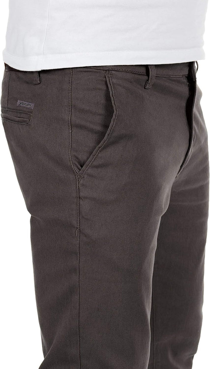 Yazubi Herren Chino Hose, Modell Dustin, Chinohose by Yzb Jeans 29W / 30L Grau (Iron Gate 193910), 2