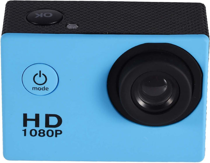 Action-Kamera, 7 Farben, DV-Camcorder, 1080P HD, 2,0-Zoll-Bildschirm mit Gehäuse, Fahrradhalterung f