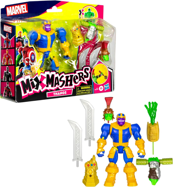 MixMashers Marvel Thanos individualisierbare Avengers Mix-and-Match Deluxe Action-Figur & Accessoire