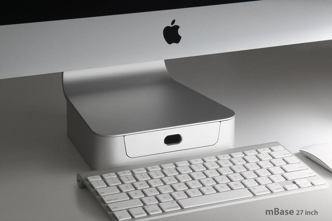 Rain Design mBase Ständer für iMac - Desktop-Ständer - 27 Inch - Silber Single Bis 68,5 cm (27 Zoll)