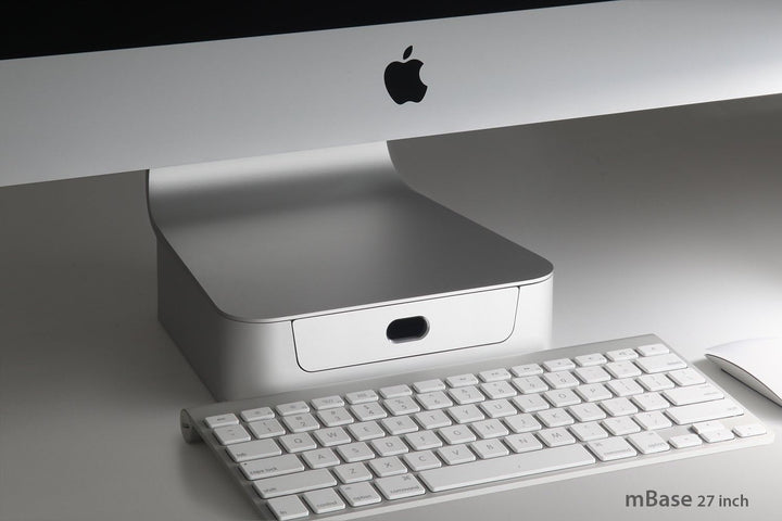 Rain Design mBase Ständer für iMac - Desktop-Ständer - 27 Inch - Silber Single Bis 68,5 cm (27 Zoll)