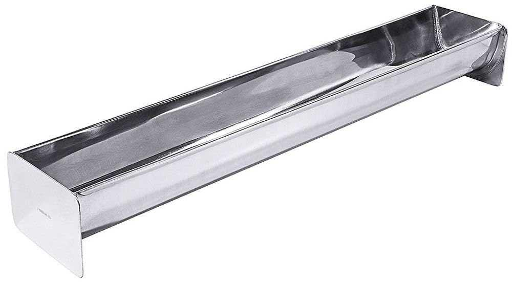 Contacto Terrinenform 50 cm 2000ml Edelstahl 18/10 Dachrinnenform, Gastro-Qualität, spülmaschinengee