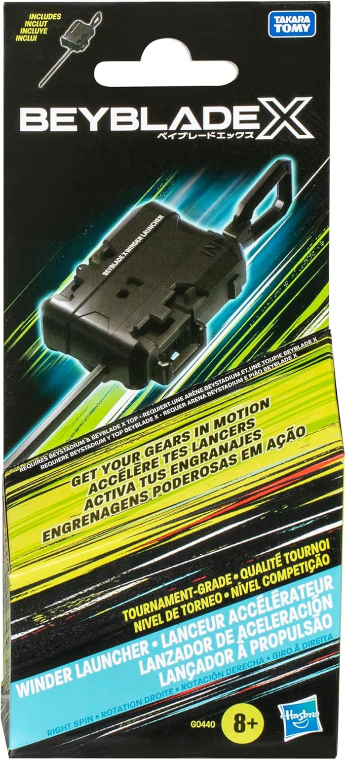 Beyblade X offizieller Speed Starter, M, Schwarz (Packung mit 2)