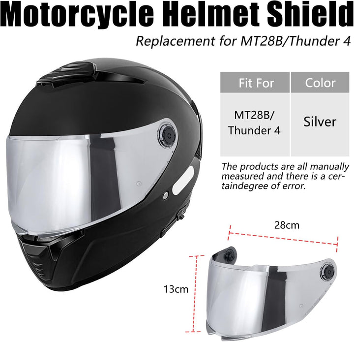 Helmvisier für MT 28B/Thunder 4 Visier, Motorradhelm Visier,Helmvisier Motorrad Windschutz Helm Obje