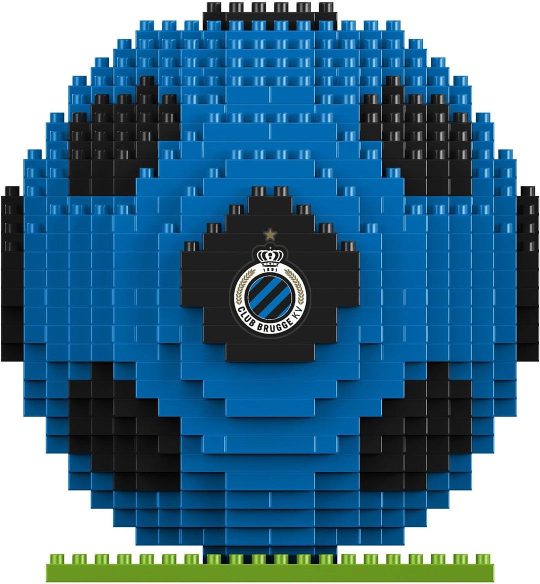 FOCO Offizielles Lizenzprodukt Club Brugge KV BRXLZ-Steine 3D-Fussball BAU-Set, Club Brugge Kv