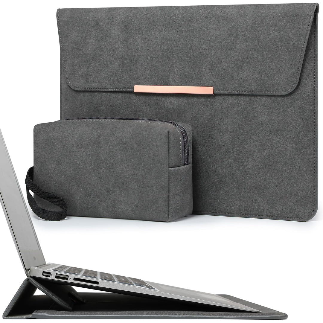 HYZUO 13 Zoll Laptop Hülle Tasche mit Ständer für MacBook Air 13 M5 A3449 M4 M3 M2 M1 2026-2018, Mac