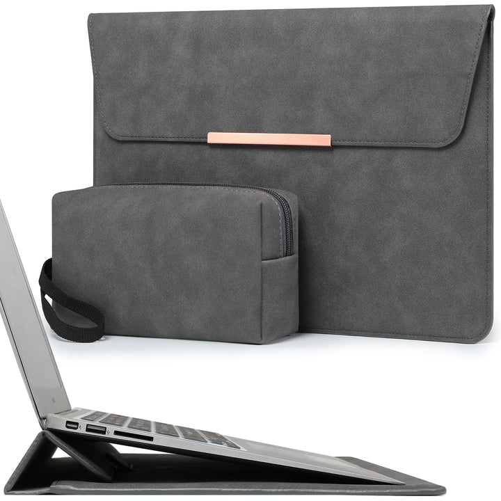 HYZUO 13 Zoll Laptop Hülle Tasche mit Ständer für MacBook Air 13 M5 A3449 M4 M3 M2 M1 2026-2018, Mac