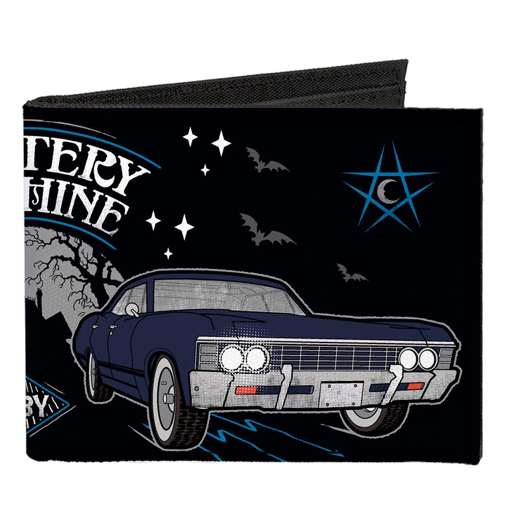 Buckle-Down Herren Geldbrse, Scooby DOO Supernatural, 4.0" x 3.5"