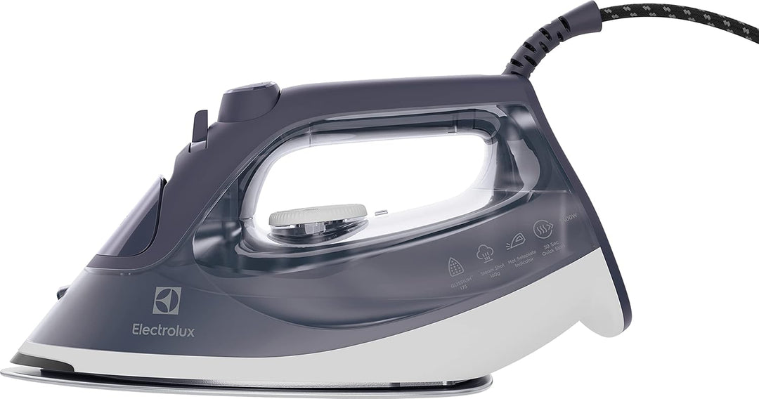 Electrolux Bügeleisen Refine 600 E6SI1-2MN, Dampfbügeleisen mit Kratzfestem GLISSIUM 175-Sohle, Selb