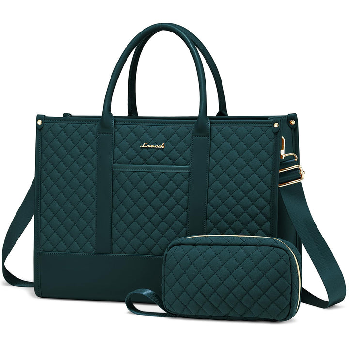 LOVEVOOK Laptoptasche Shopper Damen 15,6 Zoll, Wasserdicht Arbeitstasche Handtasche Gross Schultasch