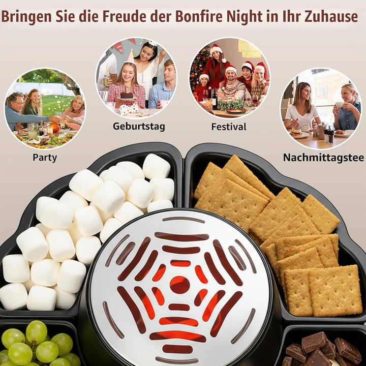 2-in-1 Smores Maker &amp; Schokoladenfondue Set – S&