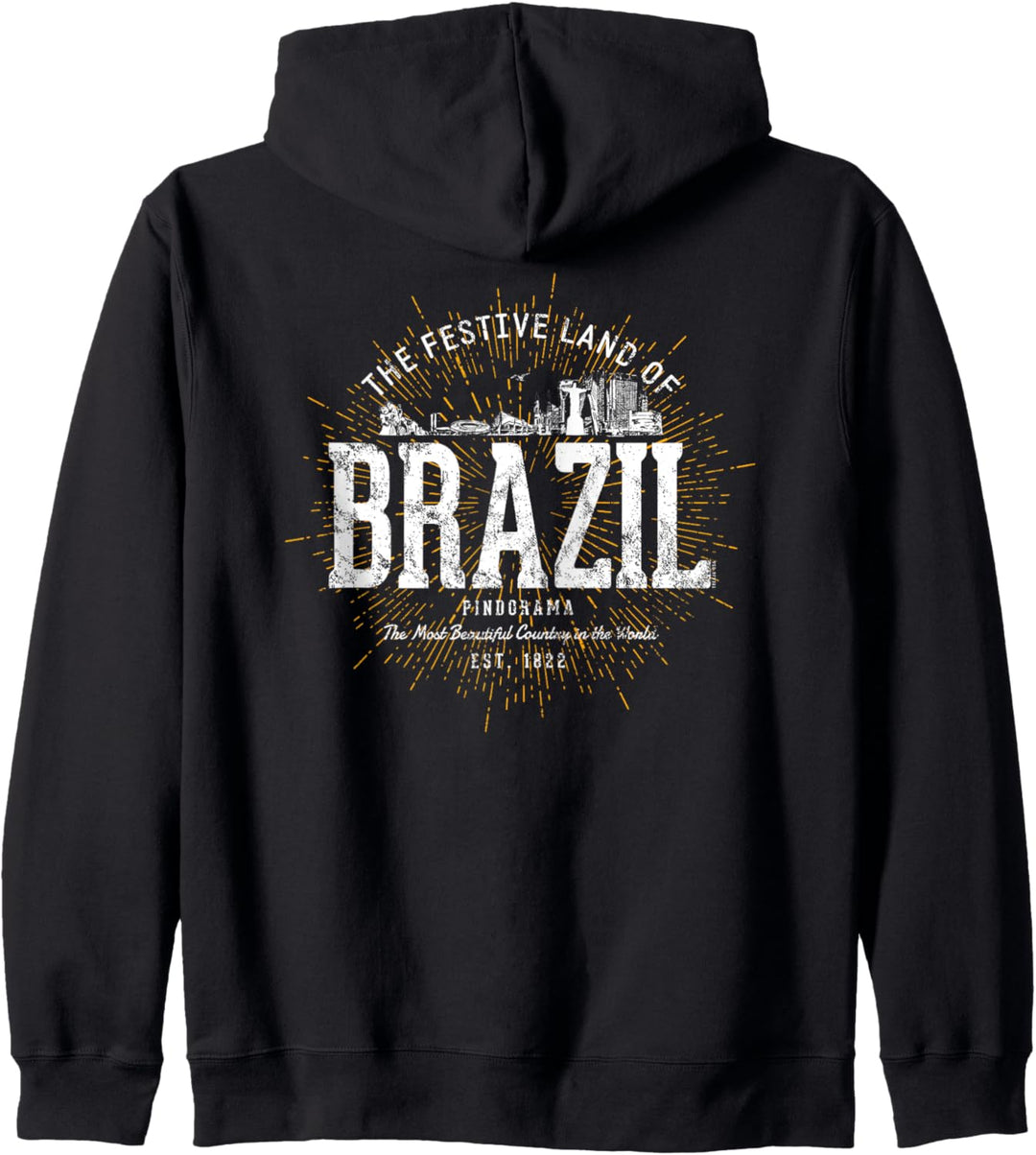 Brazil Vintage Retro Brasilien Kapuzenjacke