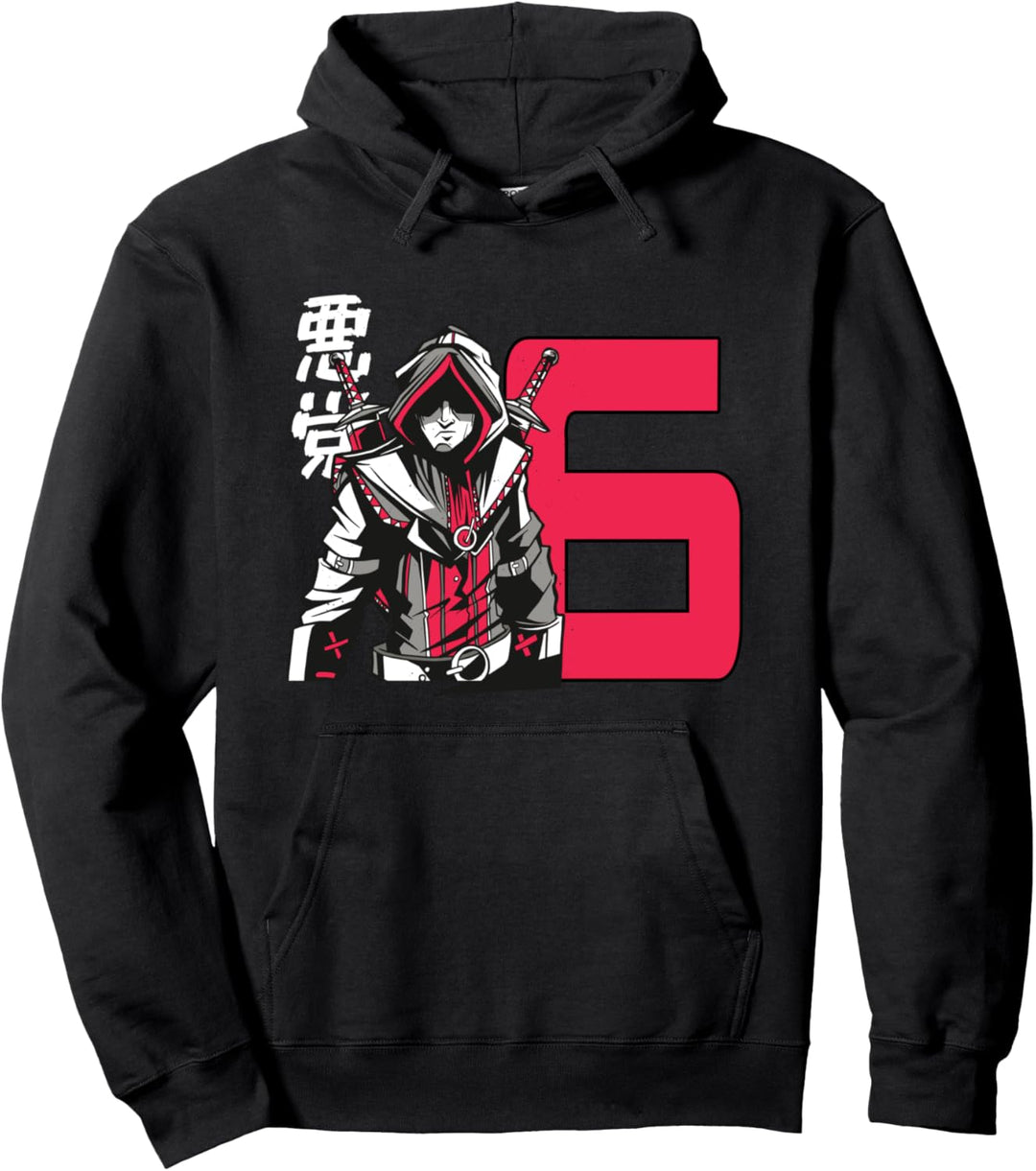 6. geburtstag für junge ninja 6 jahre Pullover Hoodie
