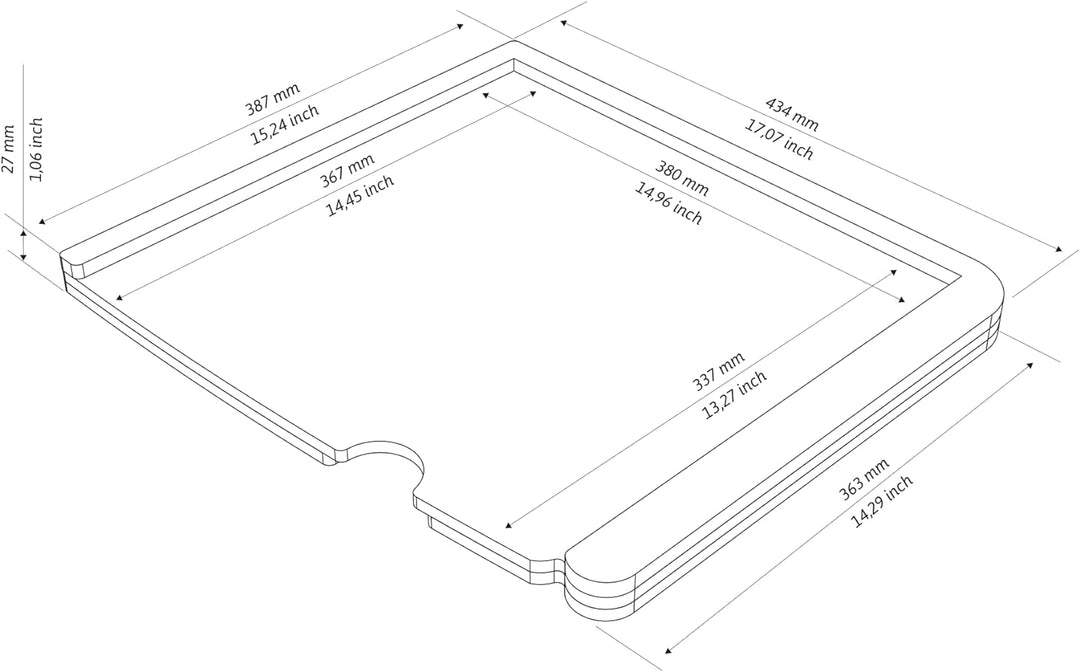 Kildwick Mounting Kit - Panel für MiniLoo-Trenntoilette VW T5/T6