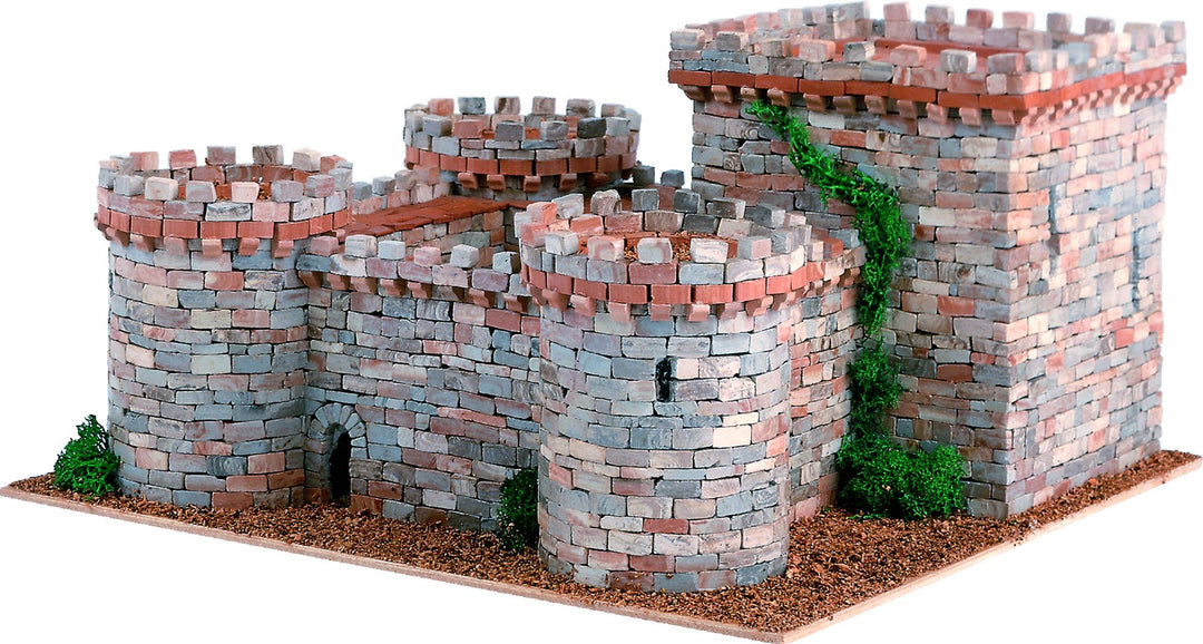 DOMUS Kits Domus Kits40902 3430 Teile Mittelalter Castellum 2 Schlösser, Massstab 1:100, Mehrfarbig