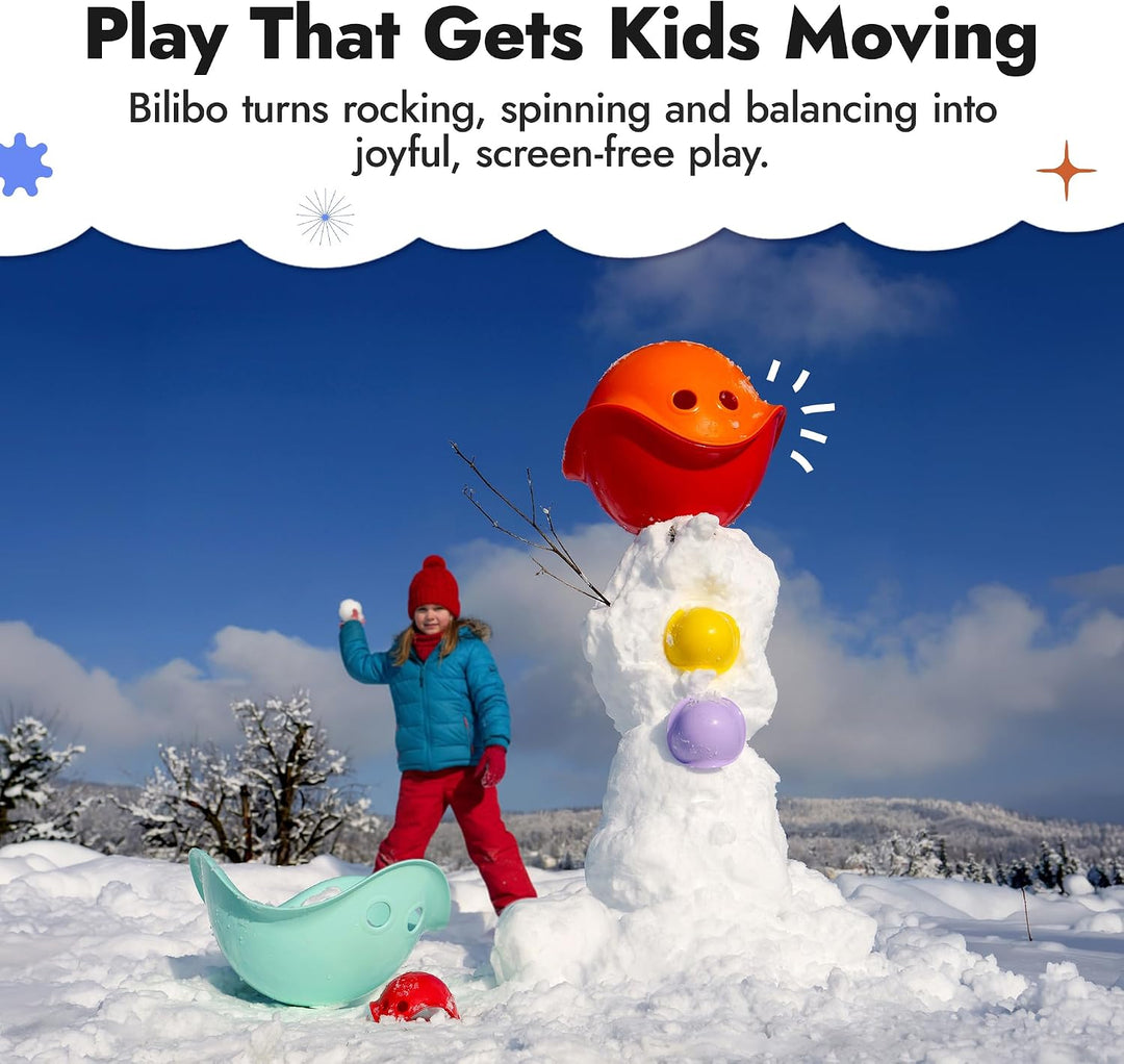 MOLUK 2843006 Bilibo orange, endlose Spiel-Möglichkeiten, Motorikspielzeug für Kinder ab 2 Jahren, S