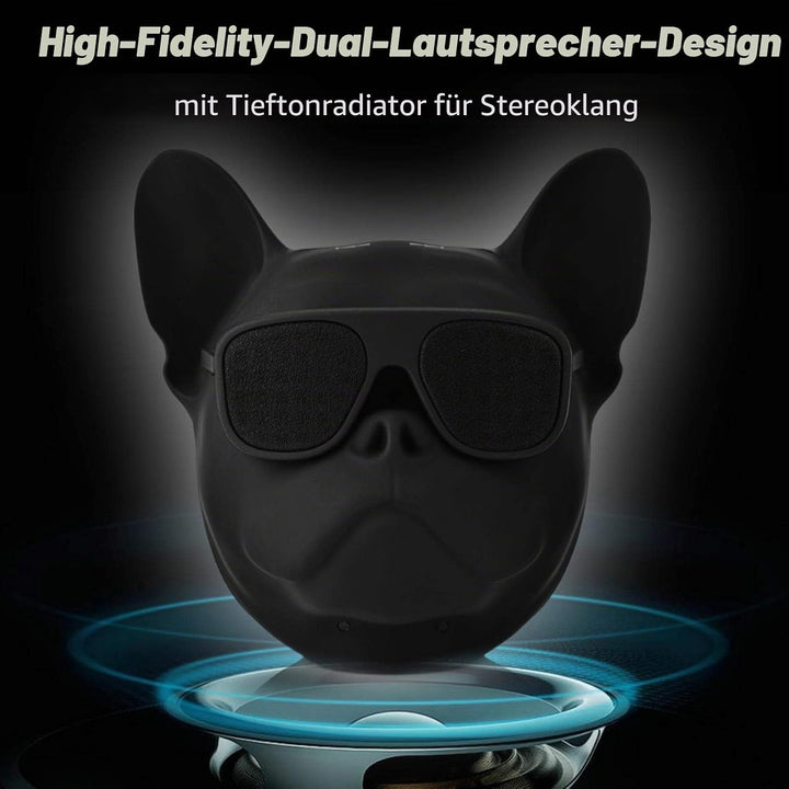 Goshyda -Bluetooth-Lautsprecher, hochwertiger tragbarer hundeförmiger Stereo-Sound-Musikplayer Musik
