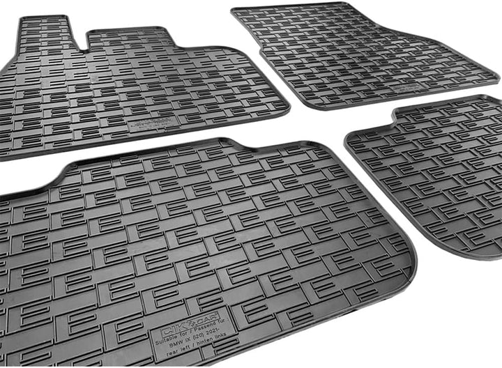 AUTO-STYLE Satz Gummimatten kompatibel mit BMW iX (I20) 2021- (4-teilig + Montagesystem)