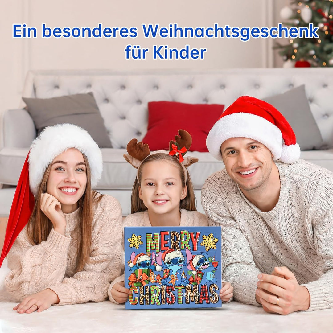 Adventskalender 2025 Schmuck Charms für Mädchen, Mini DIY Bastelset mit Cartoon Armbänder Halsketten