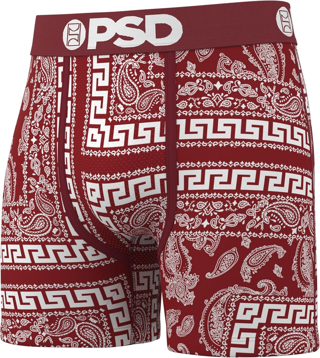 PSD Herren Unterwäsche (3er Pack) S Dunkles Bandana, 3er-pack, S Dunkles Bandana, 3er-pack