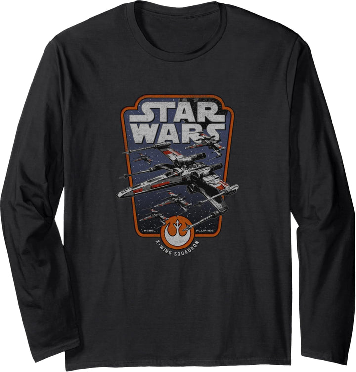 Star Wars X-Wing Red Squadron Langarmshirt