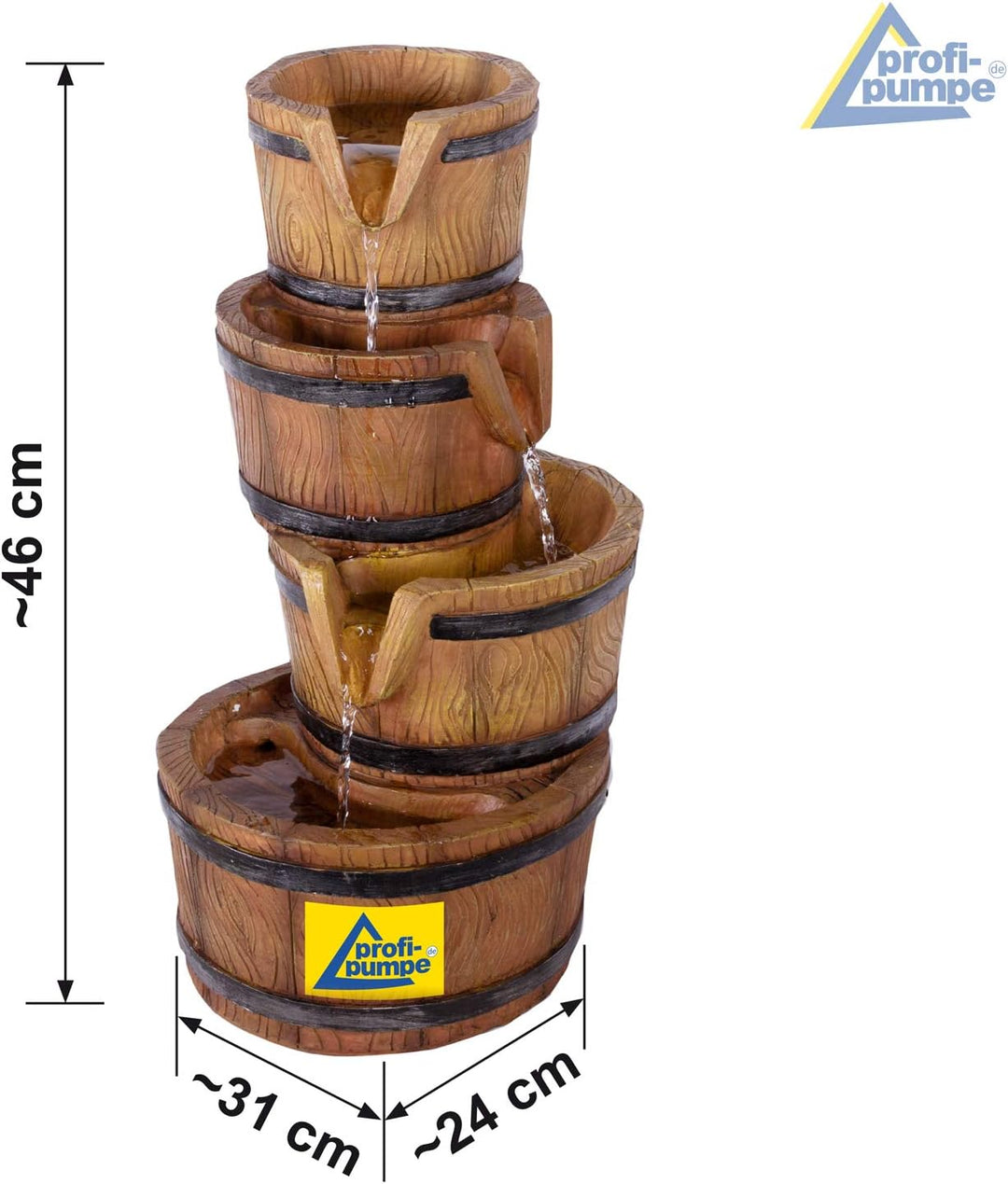 Gartenbrunnen Brunnen Zierbrunnen Zimmerbrunnen Springbrunnen Brunnen mit LED-Licht 230V Wasserspiel