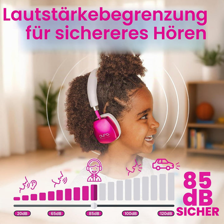 Puro Sound Labs PuroQuiet Plus Lautstärkebegrenzte On-Ear Active Noise Cancelling Bluetooth Kopfhöre