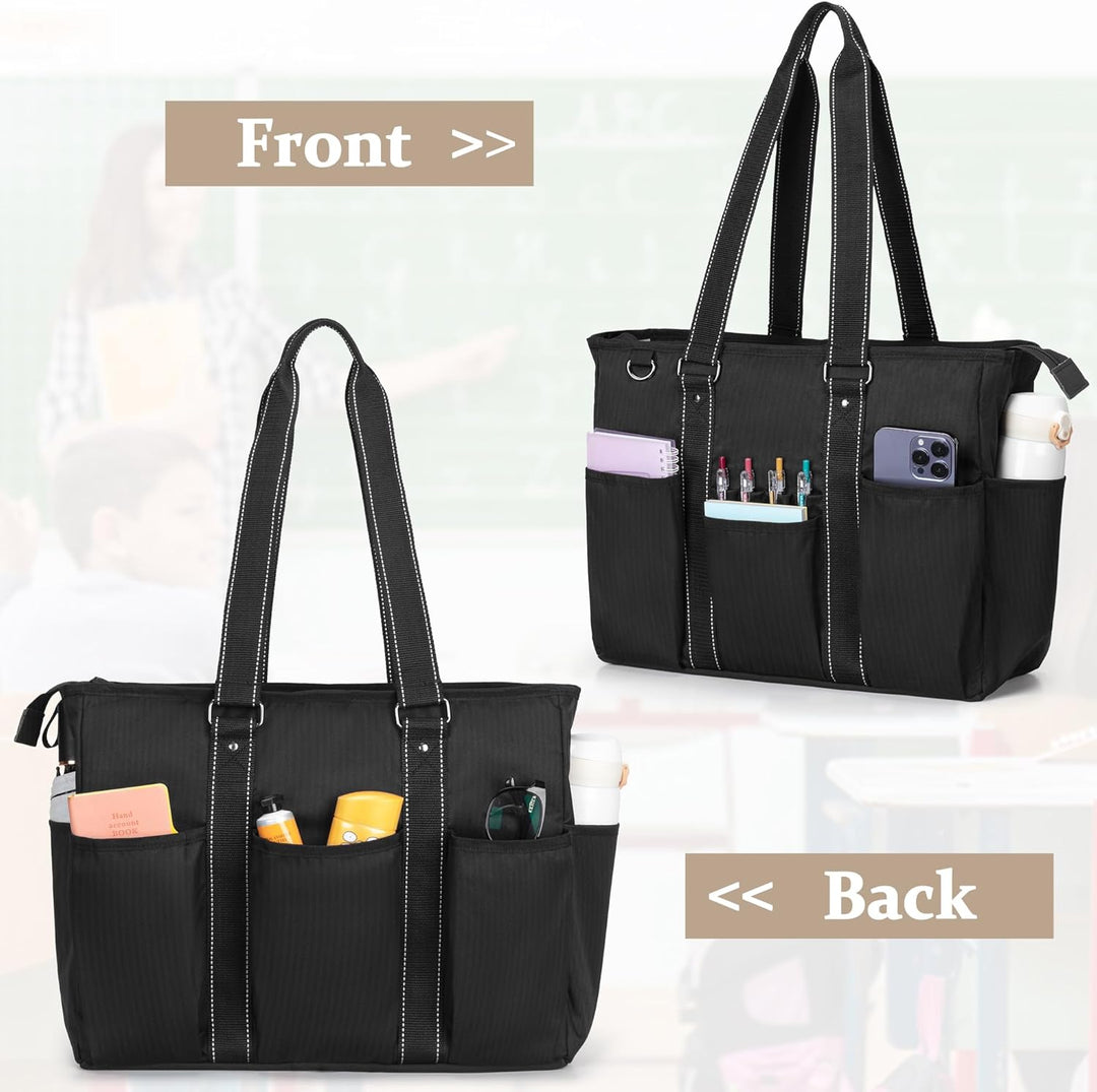 Damero Lehrertasche, Lehrer Arbeitstasche mit gepolstertem Laptopfach, Lehrer Utility Tasche mit meh