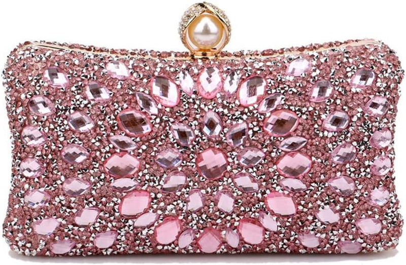 CORIOS Strass Clutch für Damen Shiny Abendtasche Diamant Clutch Tasche Kette Schultertasche Elegante