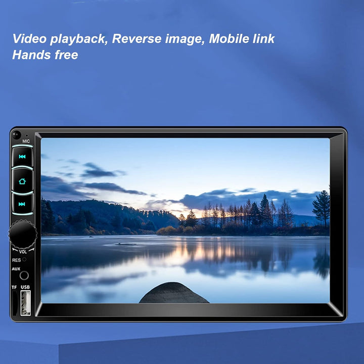 Bewinner 7 Zoll Doppel Din Autoradio, Bluetooth Autoradio MP5 Player mit Touchscreen, Freisprecheinr