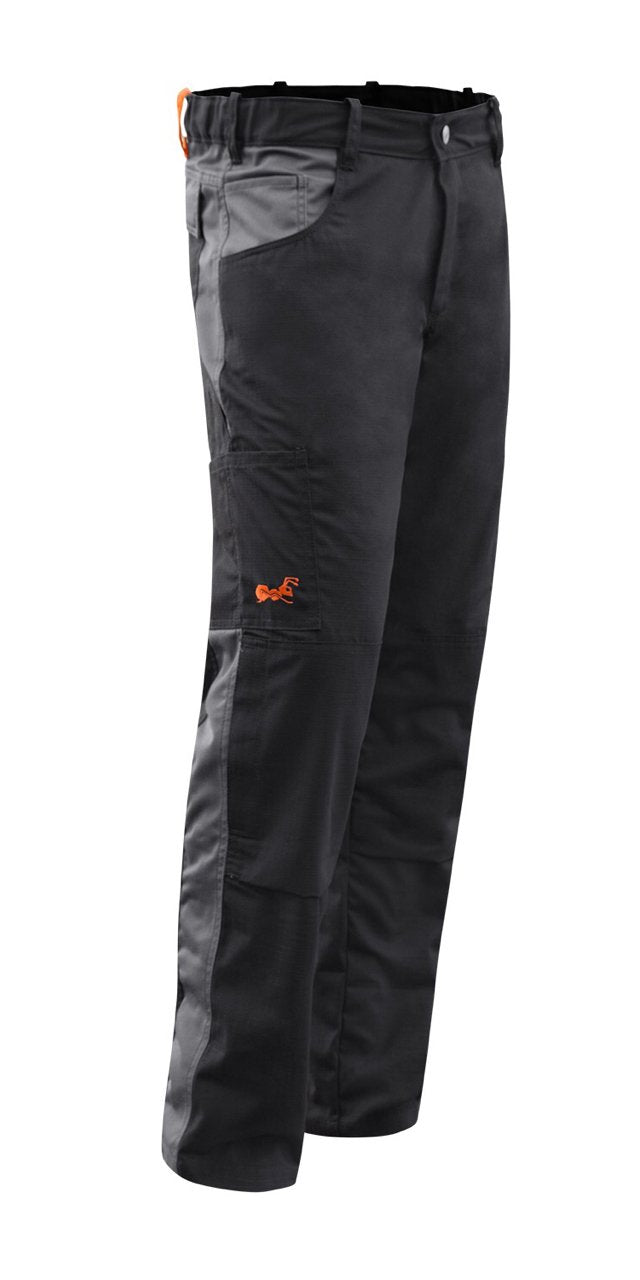 strongAnt Arbeitshose komplett Stretch Männer Berlin Pro Bundhose 48 Schwarz / Grau / 255 G/M², 48 S