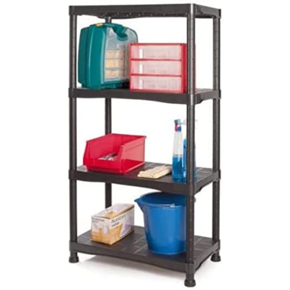 Kunststoffregal Regal Kit plást. 944 900 x 400 x 1370 mm. Schwarz, 900 x 400 x 1370 mm. Schwarz