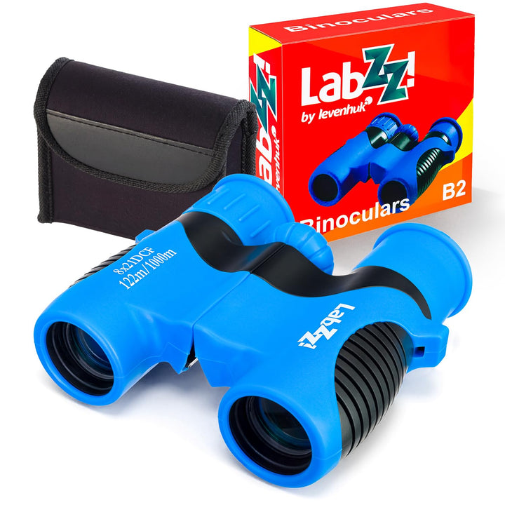 Levenhuk LabZZ B2 Blue Wave Kompakt-Fernglas für Kinder, Farbe Blau, Blue Wave