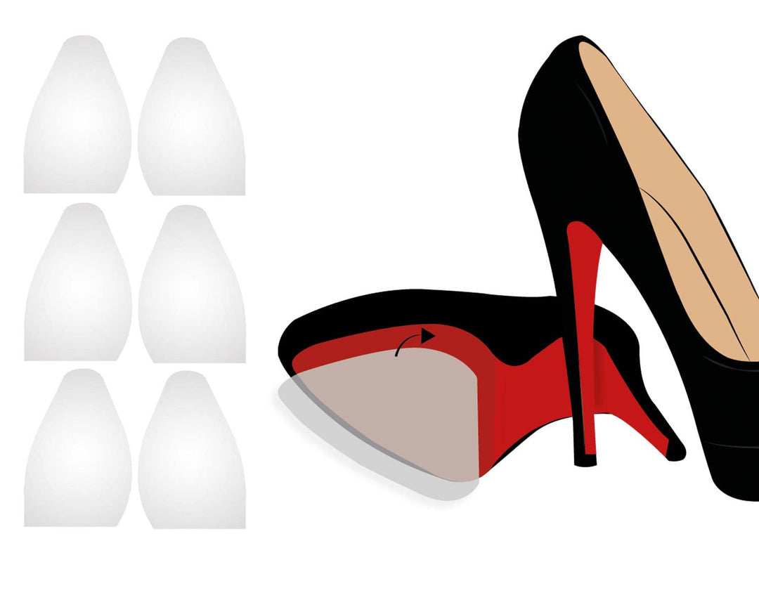 ProtectMyHeels I Sohlenschutz (3-Pack) I transparente, selbstklebende Schutzfolie schützt die Schuhs