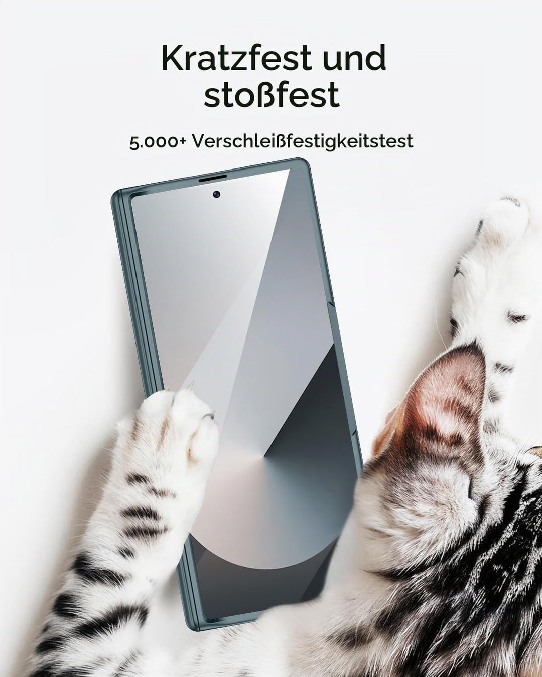 Miimall Kompatibel mit Samsung Galaxy Z Fold 7 Hülle mit Displayschutz Anti-SPY, [Magnetischer Schar