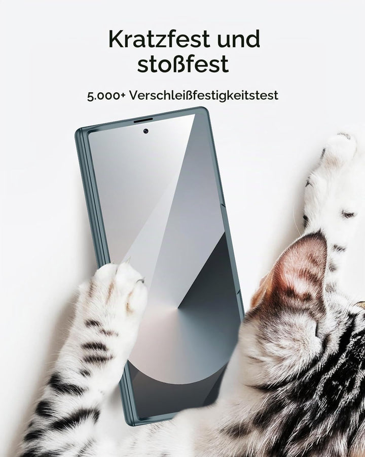 Miimall Kompatibel mit Samsung Galaxy Z Fold 7 Hülle mit Displayschutz Anti-SPY, [Magnetischer Schar