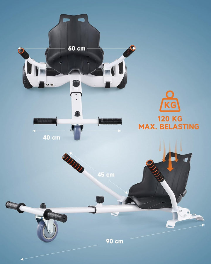 CO-Z Hoverboard Sitz Hoverkart Gokart Sitz für 6,5 Zoll 8,5 und 10 Zoll Hoverboards Sitzscooter Sitz