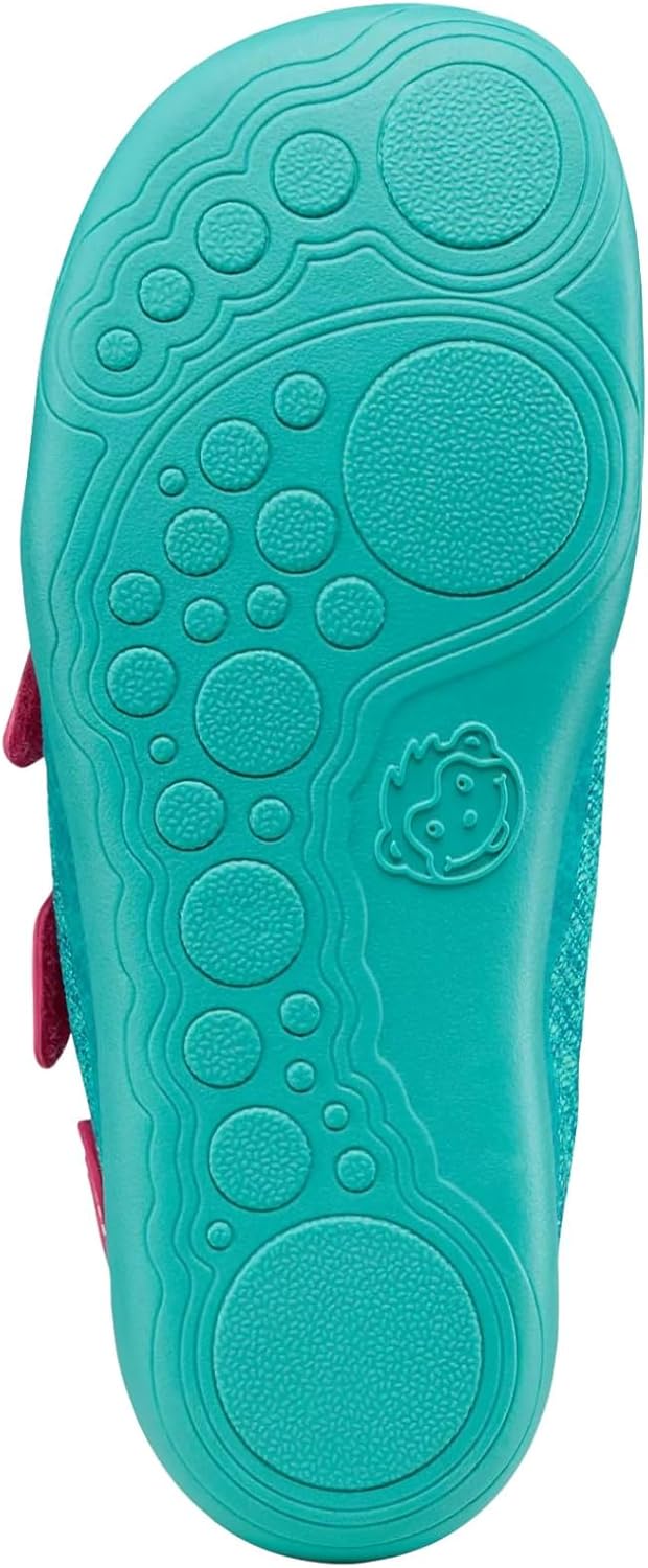 Affenzahn Halbschuh Knit Happy mit Klettverschluss, Vegan, rutschfest, Flexibel, Reflektierend, beso