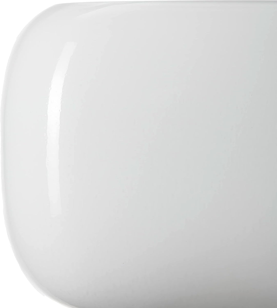 LEONARDO HOME Vase MILANO 13x18x14 cm weiss 041661, Glas Weiss 13x18x14 cm, Weiss 13x18x14 cm