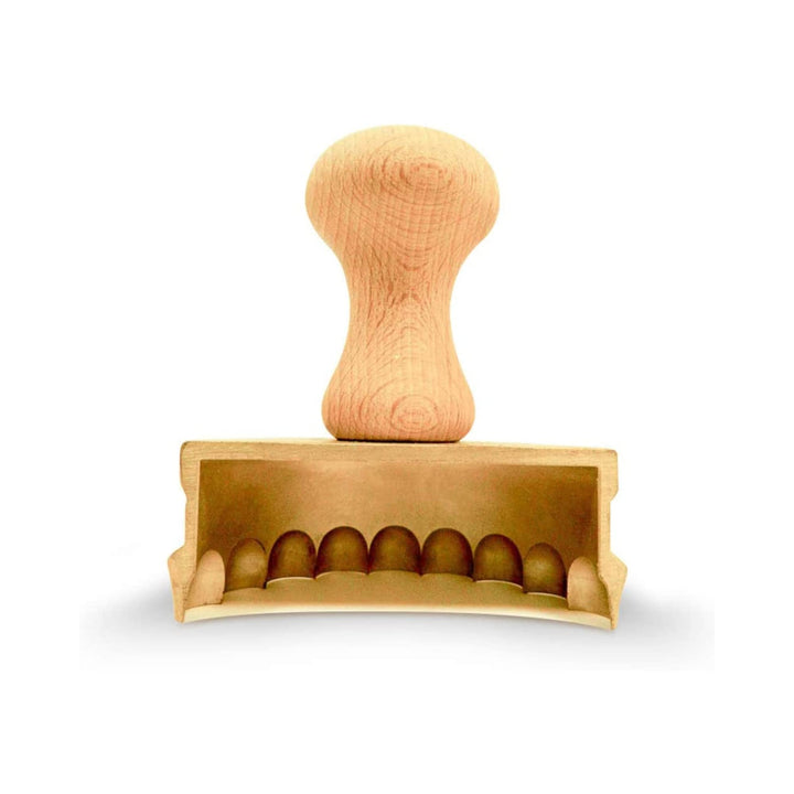 La Gondola Ravioli-Stempel - Halbmond-Form 90mm | Italienisches Pasta-Werkzeug für Zuhause, gewerbli
