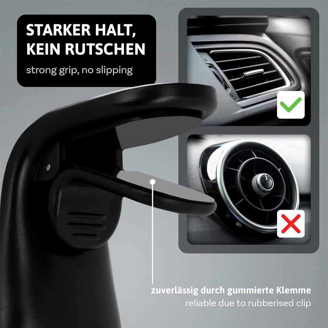 ONEFLOW Car Flex Grip für Samsung Galaxy, Apple iPhone, Huawei, Sony, usw. – Auto Handyhalter für da