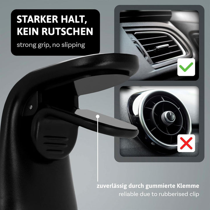 ONEFLOW Car Flex Grip für Samsung Galaxy, Apple iPhone, Huawei, Sony, usw. – Auto Handyhalter für da