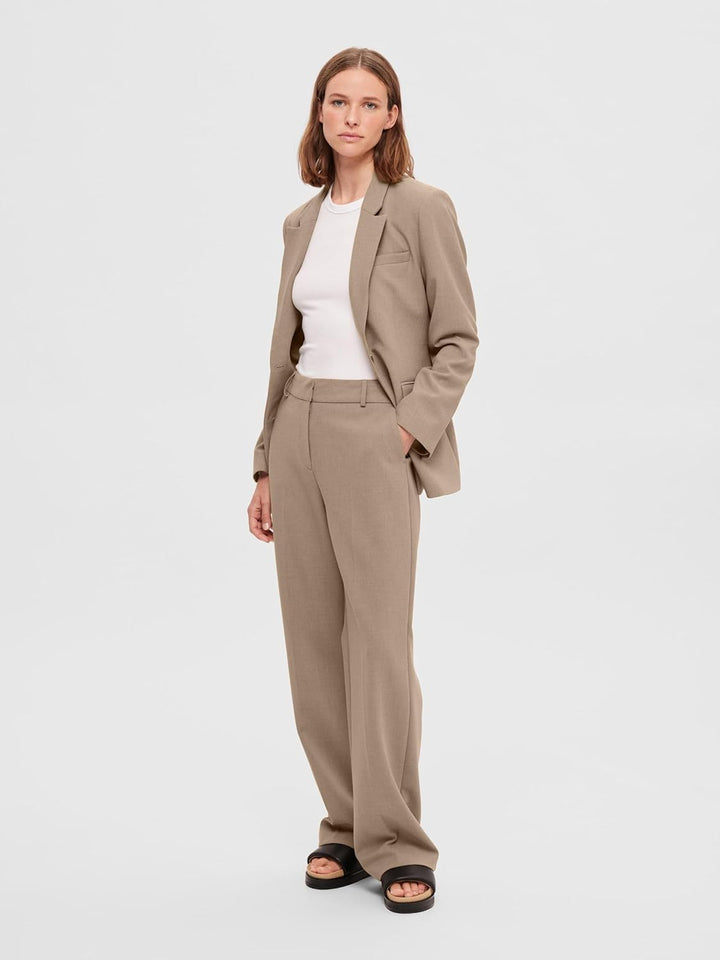 SELECTED FEMME Damen Slfrita Mw Wide Pant Camel MLG B Noos Hose, 42