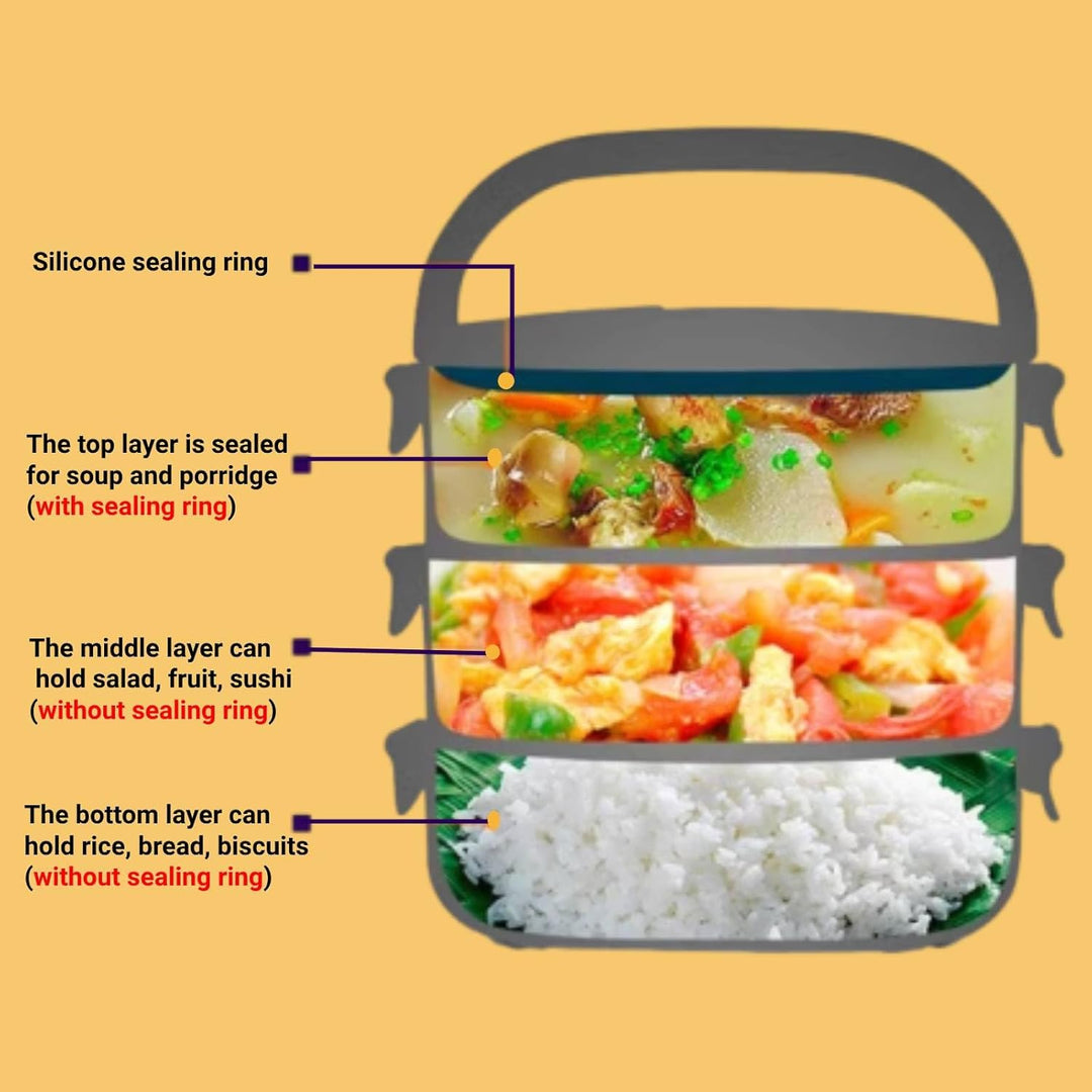 Lunchbox, Thermoisolierte Salatsuppe Warme Speisen Lunchboxen, Auslaufsichere Thermoskanne für warme
