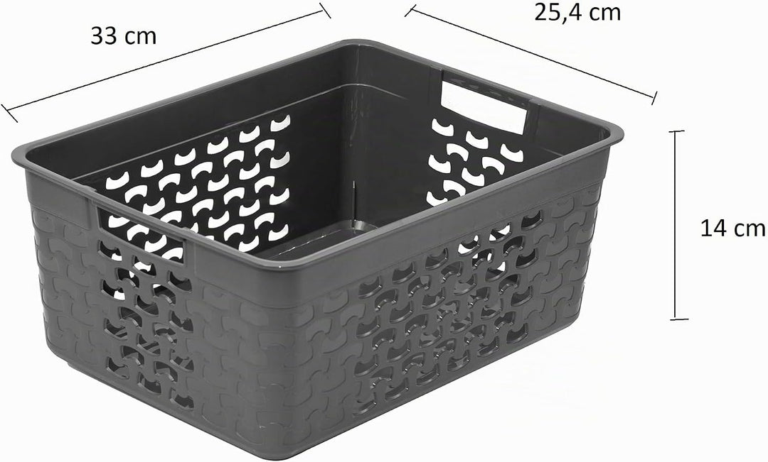 BranQ - Home essential Universeller, multifunktionaler, Aufbewahrungskorb in Cotton Design, BPA-frei