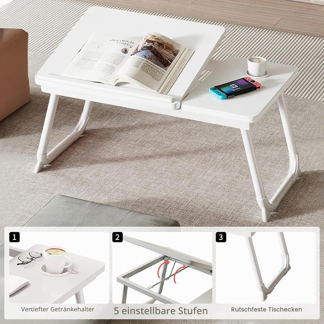 Laptoptisch Bett Klappbar Laptop Betttisch Notebooktisch Bed Table Esstablett Bed Tray FrüHstüCk im