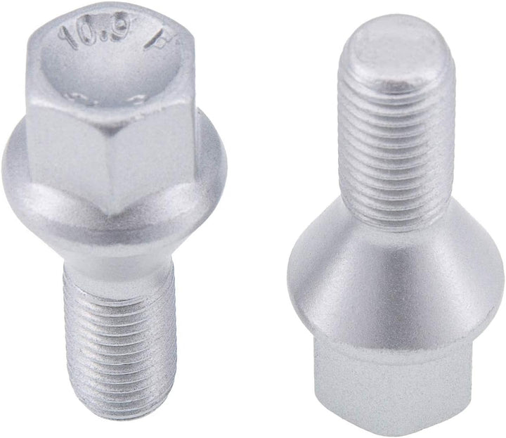 levando 20 Stück Radschrauben M14x1,5 33mm Schaftlänge Kegelbund 60° SW17 – Radbolzen-Set mit 20x Ra